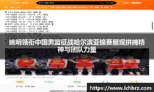 姚明领衔中国男篮征战哈尔滨亚锦赛展现拼搏精神与团队力量